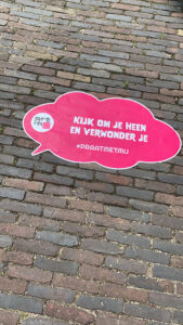 Art in Oisterwijk vloersticker