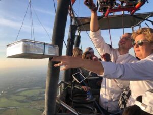 Angelique kookt in de lucht